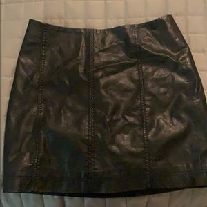 FREE PEOPLE Leather skirt